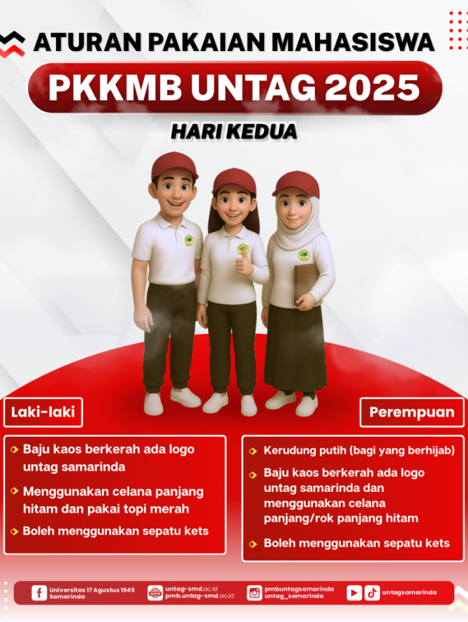 Aturan pakian mahasiswa hari kedua